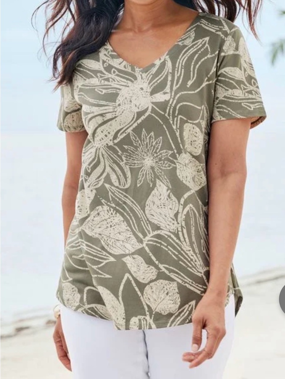 Pima Isabel Shirt Sleeve Tunic